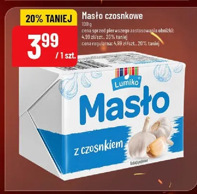 Masło czosnkowe Lumiko promocja w POLOmarket