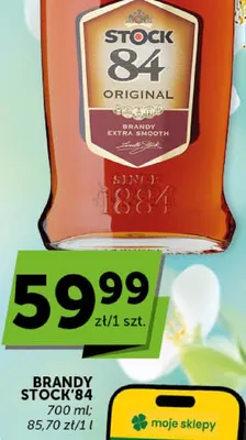 Brandy Stock 84 promocja w Euro Sklep