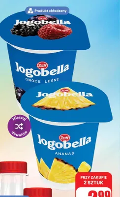 Jogurt owocowy Jogobella ananas Zott promocja w Dino