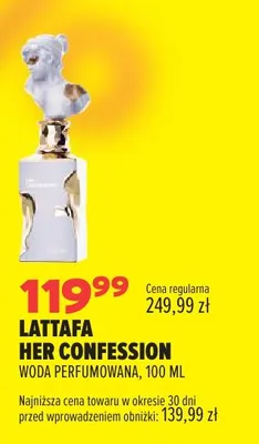 Woda perfumowana Lattafa Her Confession promocja w Drogerie Natura