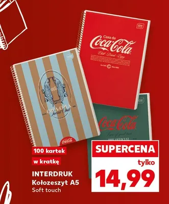 Kołozeszyt A5 Soft touch 100 kartek w kratkę Interdruk promocja w Kaufland