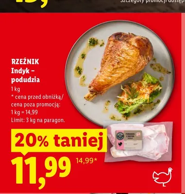 Podudzia z indyka Rzeźnik promocja w Lidl