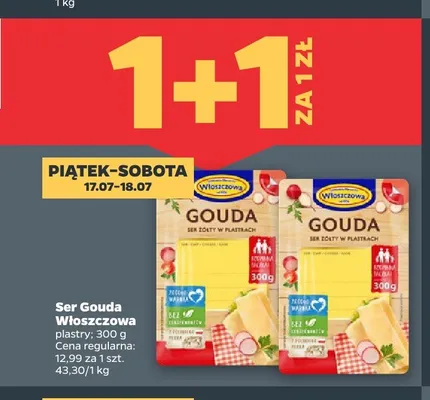 Ser Gouda Włoszczowa promocja w Netto