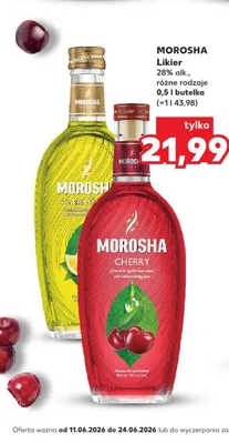 Likier Morosha Cytrynowa promocja w Kaufland