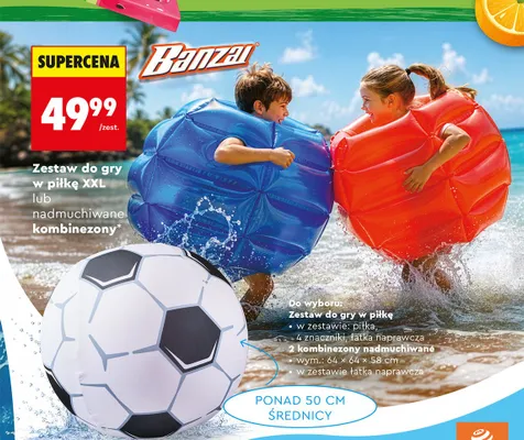 Zabawki dmuchane Banzai promocja w Biedronka