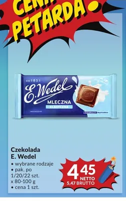 Czekolada E. Wedel promocja w Makro