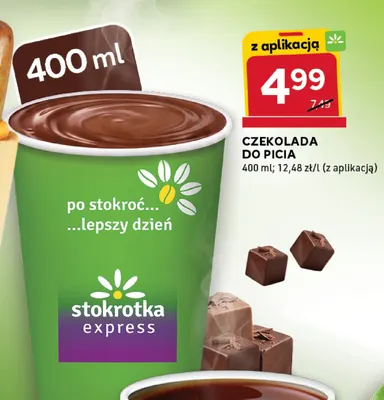 Czekolada do picia promocja w Stokrotka