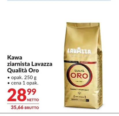 Kawa ziarnista Lavazza Qualità Oro promocja w Makro