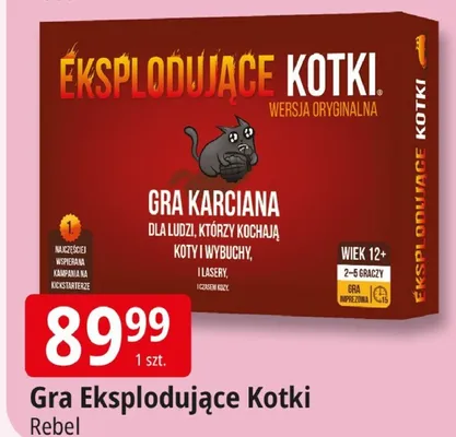 Gra Eksplodujące Kotki Rebel promocja w Leclerc