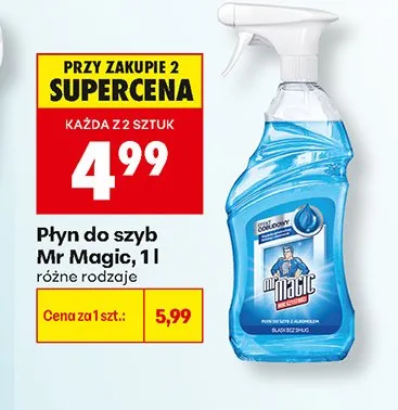 Płyn do szyb Mr Magic promocja w Biedronka