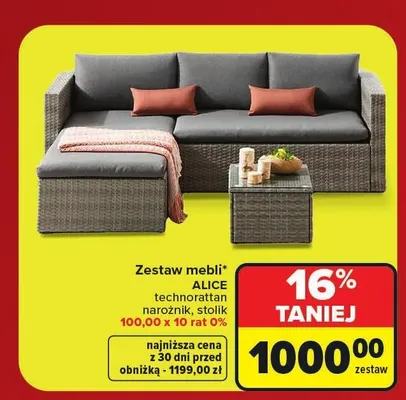 Zestaw mebli ALICE promocja w Carrefour