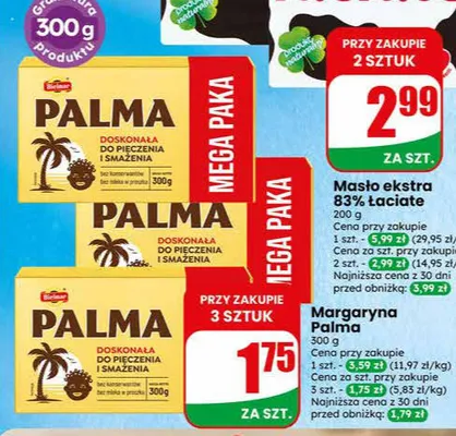 Masło ekstra 83% łaciate promocja w Dino