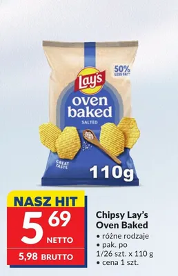 Chipsy Lay's Oven Baked promocja w Makro