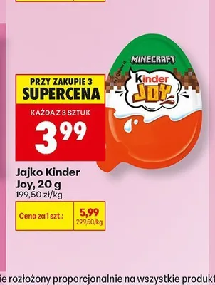 Jajko Kinder Joy promocja w Biedronka