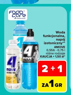 Woda funkcjonalna 4MOVE promocja w Carrefour Market