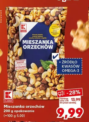 Mieszanka orzechów K-Classic promocja w Kaufland