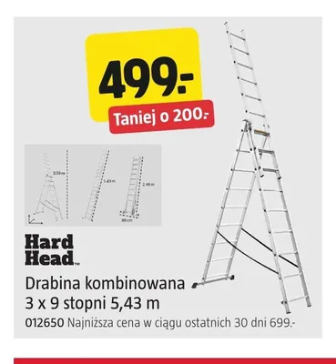 Drabina kombinowana Hard Head promocja w Jula