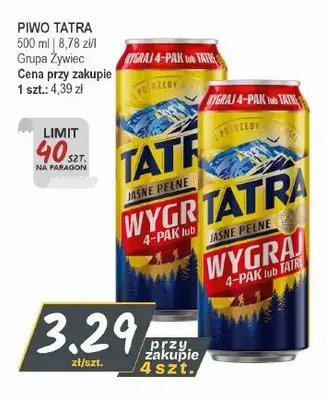 Piwo Tatra promocja w Słoneczko