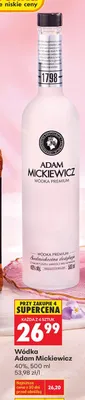 Wódka Adam Mickiewicz promocja w Biedronka