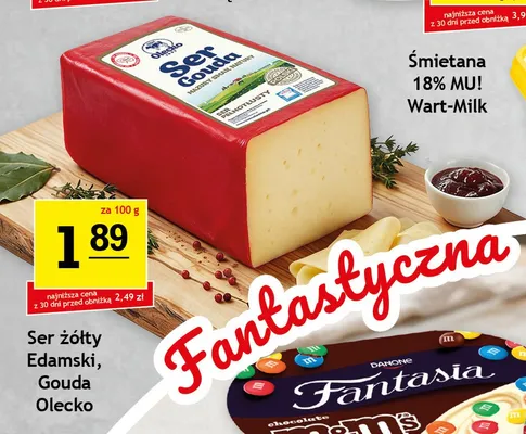 Ser żółty gouda Mlekpol promocja w Gram Market
