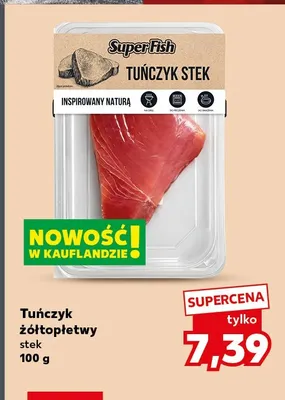 Tuńczyk żółtopłetwy stek SuperFish promocja w Kaufland