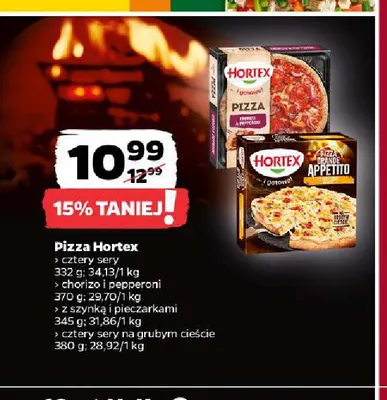 Pizza Hortex chorizo i pepperoni promocja w Netto