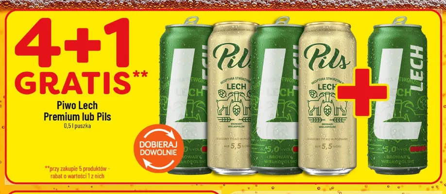Piwo Lech Pils promocja w POLOmarket