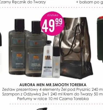 Zestaw prezentowy Mr.Smooth torebka Aurora Men promocja w Drogerie Jasmin