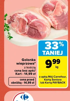 Golonka wieprzowa z kością promocja w Carrefour