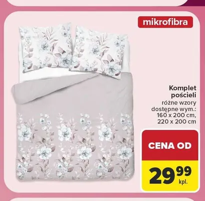 Komplet pościeli z mikrofibry TEX Home promocja w Carrefour