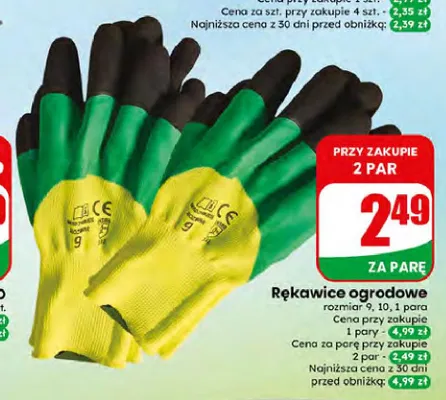Rękawice ogrodowe promocja w Dino