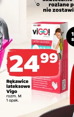 Rękawice lateksowe M Vigo promocja w Netto