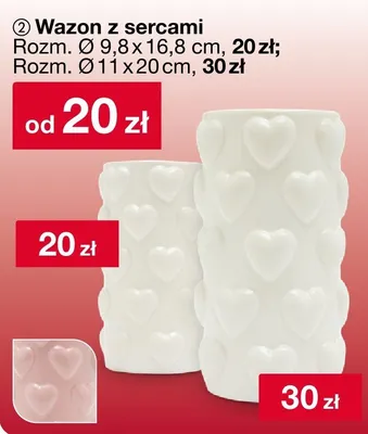 Wazon z sercami promocja w Woolworth
