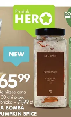 Sól do kąpieli La Bomba Pumpkin Spice promocja w Super-Pharm