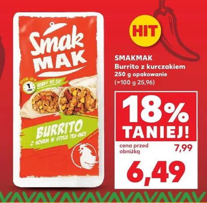 Burrito z kurczakiem Smakmak promocja w Kaufland