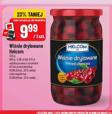 Wiśnie drylowane Helcom promocja w POLOmarket