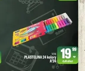 Plastelina 24 kolory Tetis promocja w Tomi Markt