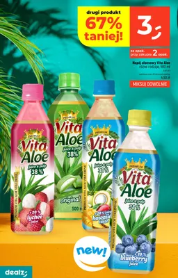 Napój aloesowy Vita Aloe Lychee promocja w Dealz