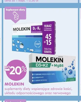 Suplementy diety Molekin promocja w Super-Pharm