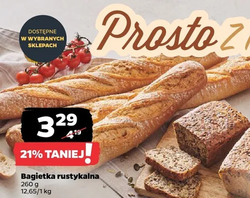 Bagietka rustykalna promocja w Netto