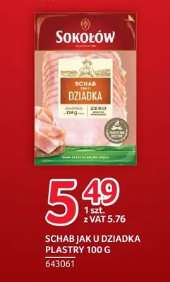 Schab jak u Dziadka plastry Sokołów promocja w Selgros