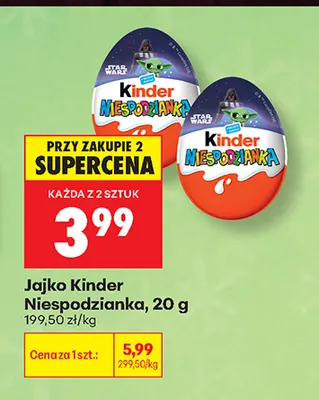 Jajko Kinder Niespodzianka promocja w Biedronka