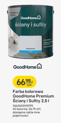 Farba kolorowa ściany i sufity 2,5l promocja w Castorama