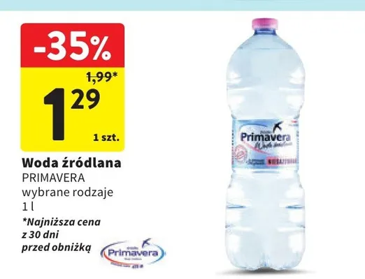 Woda źródlana promocja w Intermarche