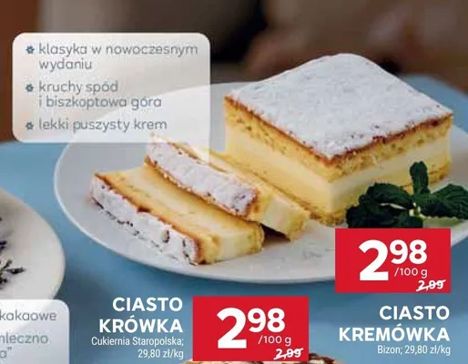 Ciasto kremówka promocja w Stokrotka