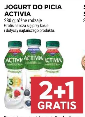 Jogurt do picia Activia promocja w Stokrotka
