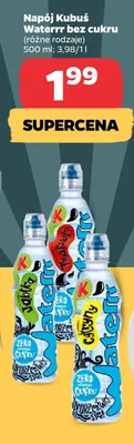 Napój Kubuś Waterrr bez cukru promocja w Netto