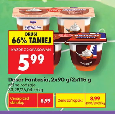 Deser Fantasia 2-pak promocja w Biedronka