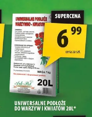 Uniwersalne podłoże do warzyw i kwiatów Ark-Pol promocja w Arhelan