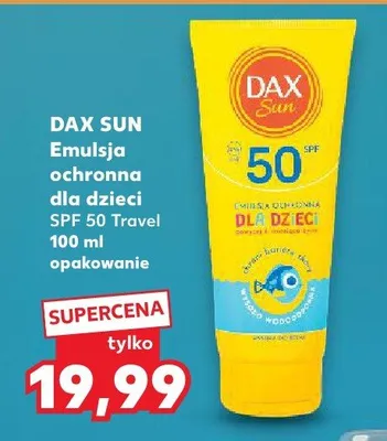 Emulsja ochronna dla dzieci SPF 50 Travel promocja w Kaufland